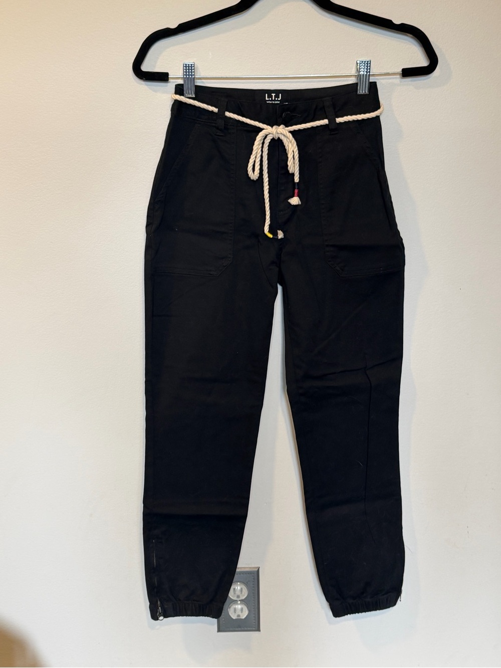 NWOT Letter to Juliet Utility Joggers Zipper Ankle